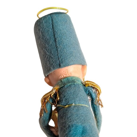 VTG Felt Pixie Elf Boy Drummer Christmas Ornament JAPAN Hanging Decor - Picture 5 of 7